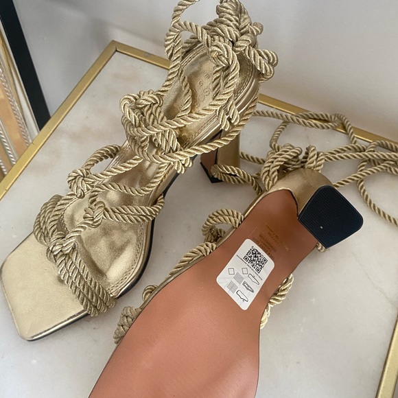 ASOS Gold Rope Heels - Picture 3 of 3